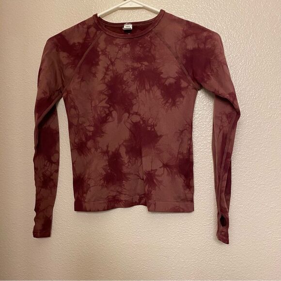 Zella Athletic Performance Long Sleeve red Camo long sleeve top base layer 8-10 - Picture 1 of 8